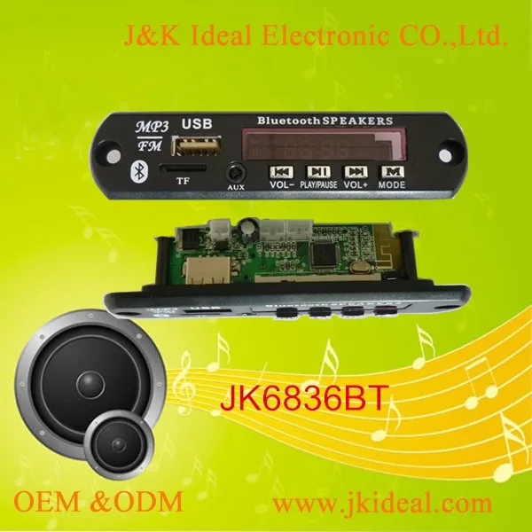 JK6836BT Bluetooth USB FM MP3 Kit Module Amplifier Module